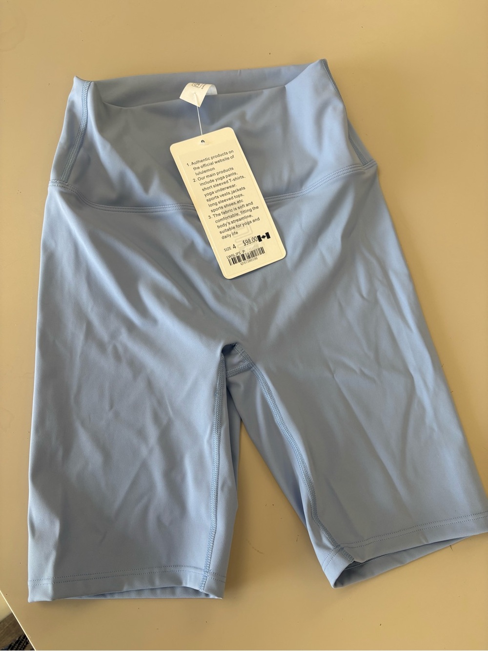 lululemon athletica Powder Blue High-Rise Bike Shorts